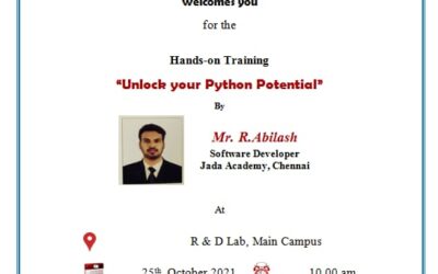 Hands on offline training program for professional society CSI student  members-Unlock your Python Potential