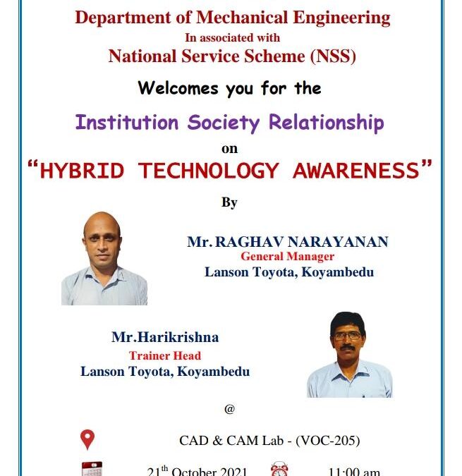 Institution Society Relationship on Hybrid Technology Awareness