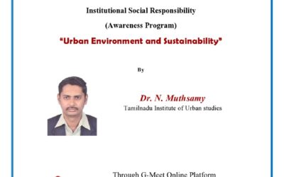 Institutional Social Responsibility on Urban Environment and Sustainability
