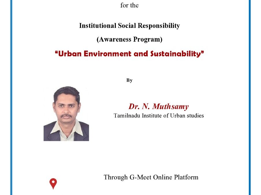 Institutional Social Responsibility on Urban Environment and Sustainability