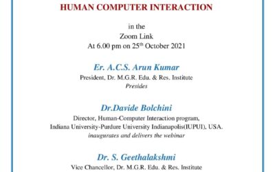 International Webinar on Human Computer Interaction