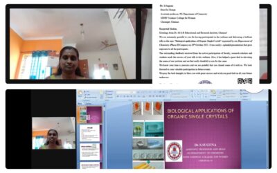 National level webinar on Biological Application of Single Crystal