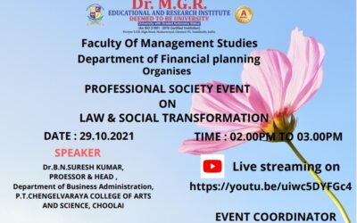 Professional Society Event on Law & Social Transformation