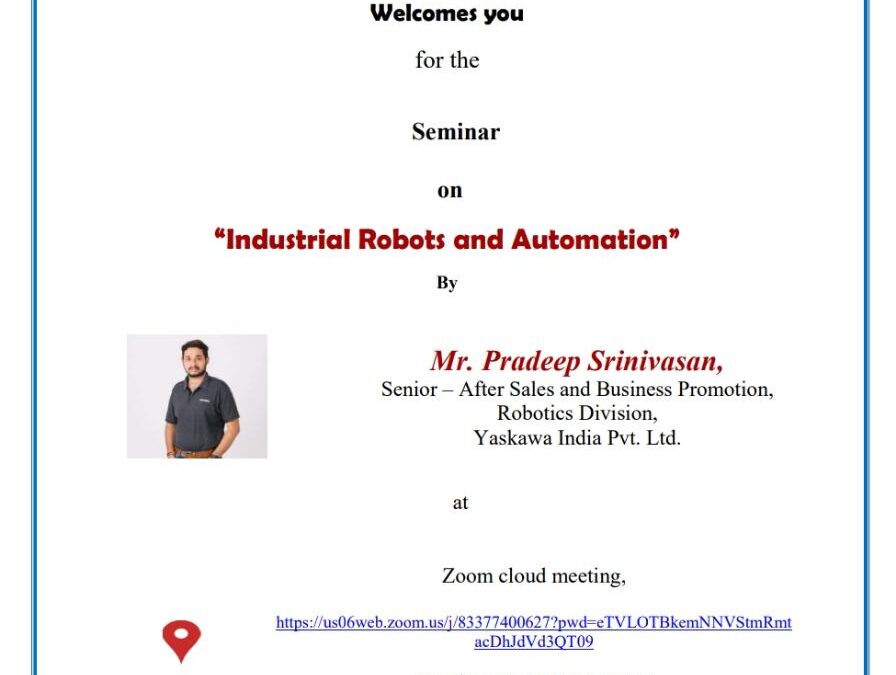 Seminar on Industrial Robots and Automation