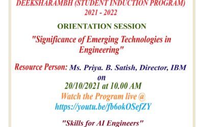 Deeksharambh 2021, Student Induction Program (SIP) Orientation Session