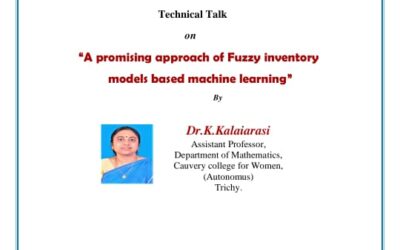 Technical Talk on “A promising approach  of Fuzzy inventory  models  based machine learning.”
