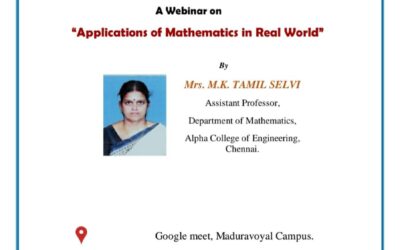 Webinar on Application of Mathematics in Real World