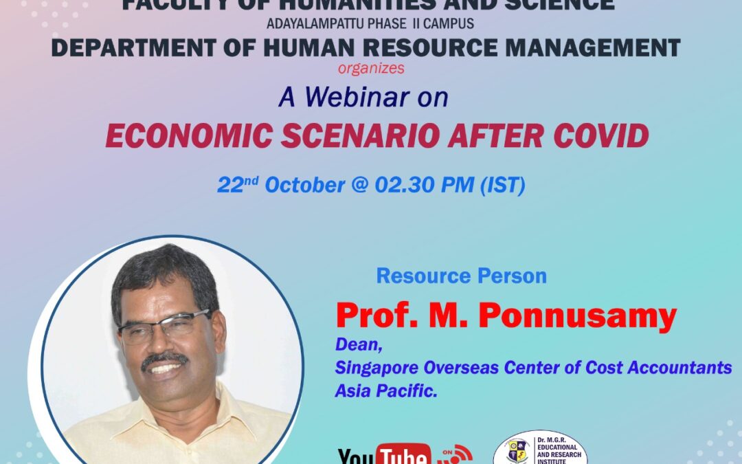 Webinar on Economic Scenario After Covid