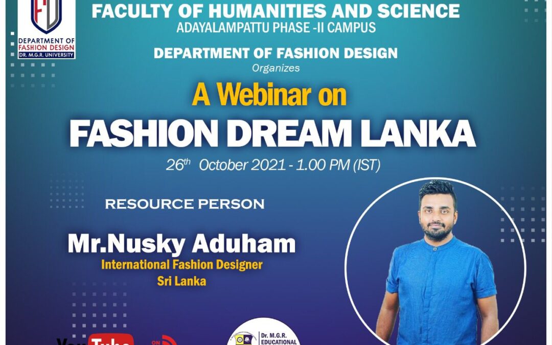 Webinar on Fashion Dream Lanka