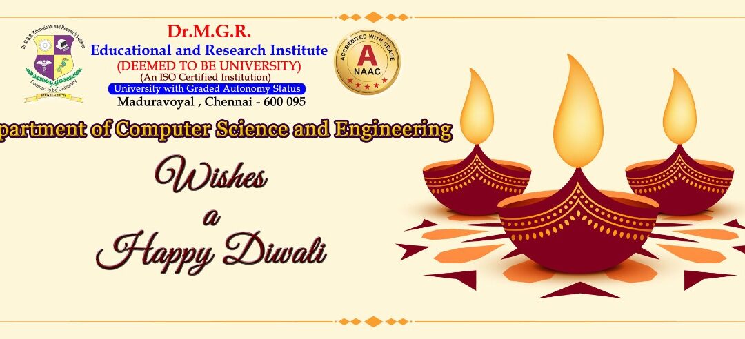 Diwali Wishes from Department of Computer Science & Engineering