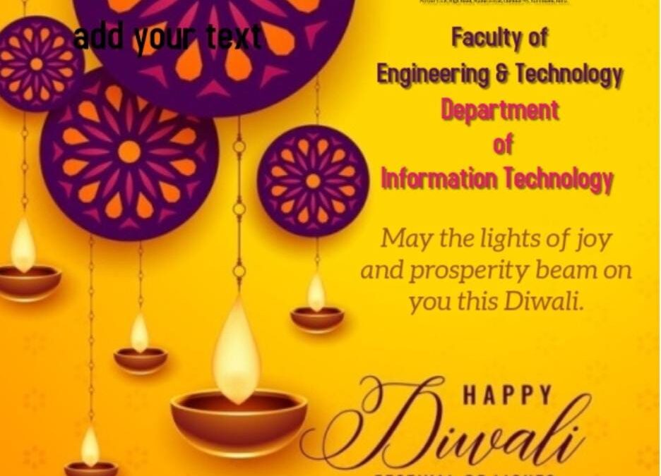 Diwali Wishes from Department of Information Technology