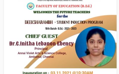 Faculty of Education  organizes “STUDENT INDUCTION PROGRAMME”